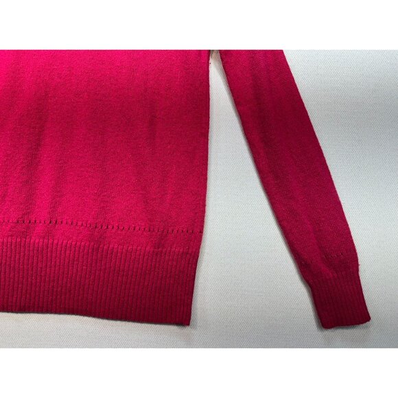 American Eagle Outfitters Womens Knitted Pullover Sweater Size M Red Long Sleeve - Picture 12 of 12